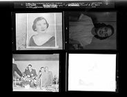 Reshoot: Photographs of Women; Men at a Dinner (4 Negatives) 1950s, undated [Sleeve 24, Folder k, Box 21]